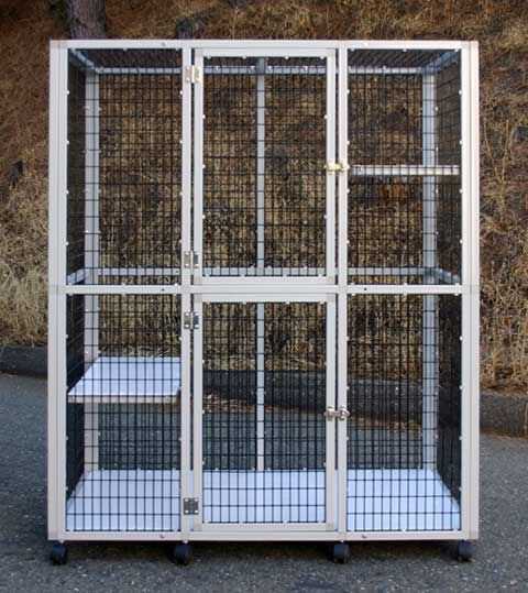 2-shelf veterinary cage S515 CD&E Enterprises