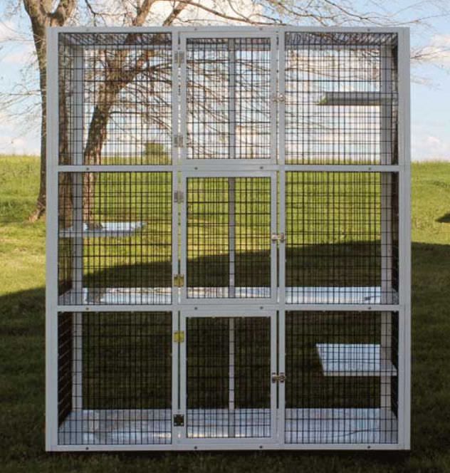 3-shelf veterinary cage S554w CD&E Enterprises