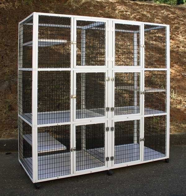 6-unit veterinary cage / 3-shelf S555 CD&E Enterprises