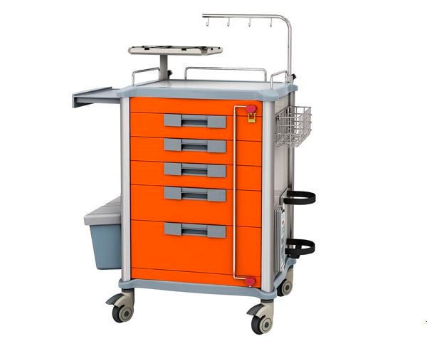 Emergency trolley / with IV pole / with CPR board / with defibrillator shelf JDEQJ234 A BEIJING JINGDONG TECHNOLOGY CO., LTD