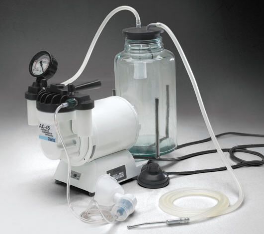 Electric surgical suction pump / handheld / for minor surgery AC 45 Olidef cz