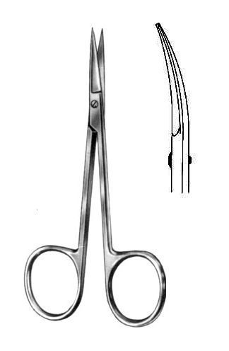 Surgical scissors / dental / curved 05-235-11 ALLSEAS