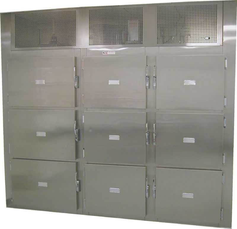 Front-loading refrigerated mortuary cabinet / 9-body 9R3W CSI-Jewett