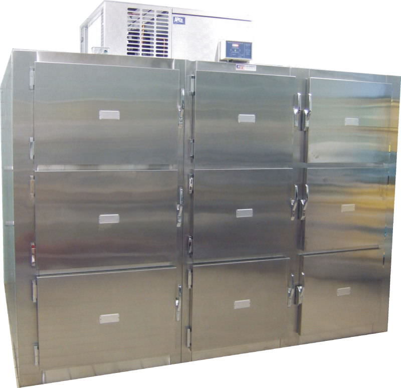 Front-loading refrigerated mortuary cabinet / 9-body 9EC3W CSI-Jewett