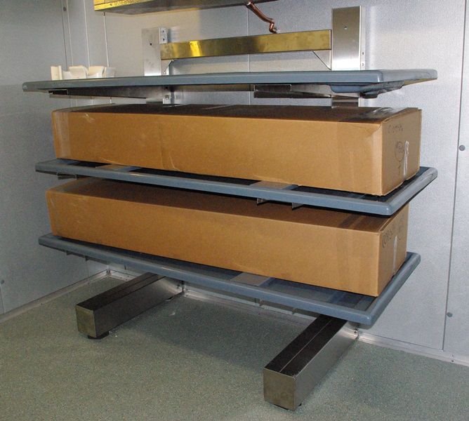 Mortuary storage shelving unit / 4-shelf SR1556-27 CSI-Jewett