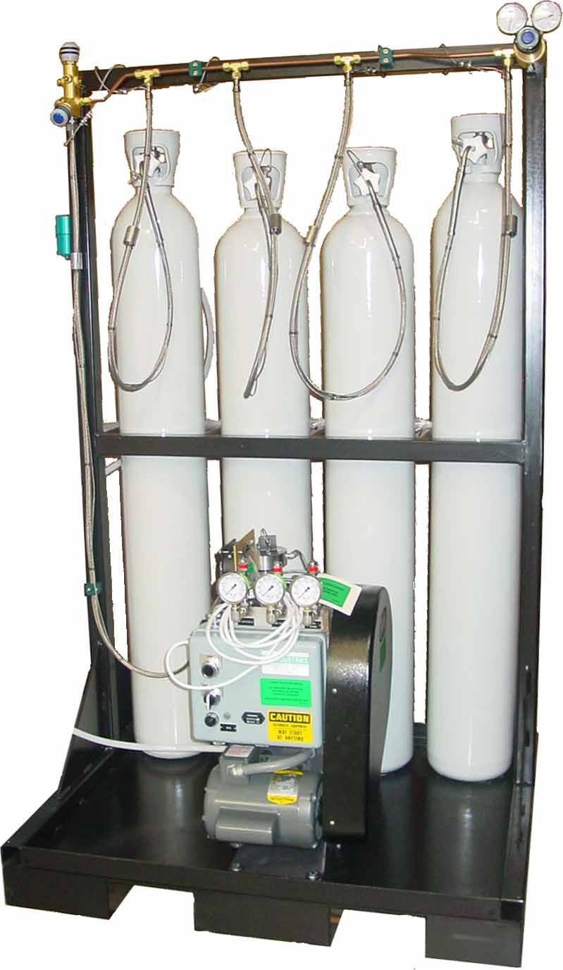Cylinder filling system medical / oxygen HP series Novair Oxyplus Technologies