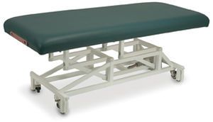 Electrical massage table / on casters / height-adjustable / 1 section McKenzie - Basic Custom Craftworks