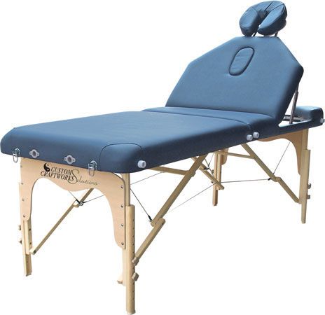 Manual massage table / folding / height-adjustable / portable Destiny Custom Craftworks