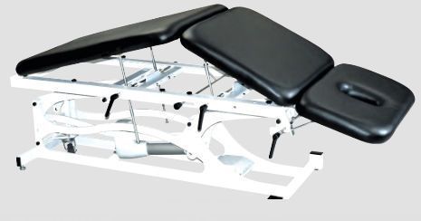 Electrical massage table / height-adjustable / on casters / 3 sections Thera-P Custom Craftworks