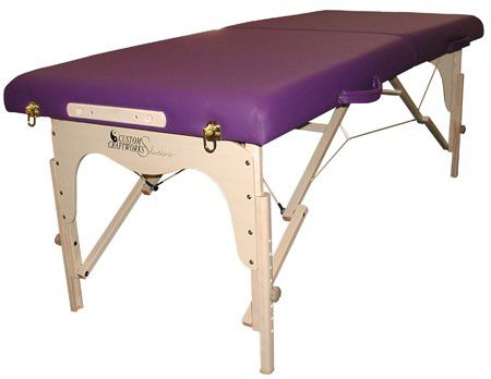 Manual massage table / portable / folding / height-adjustable Simplicity Custom Craftworks