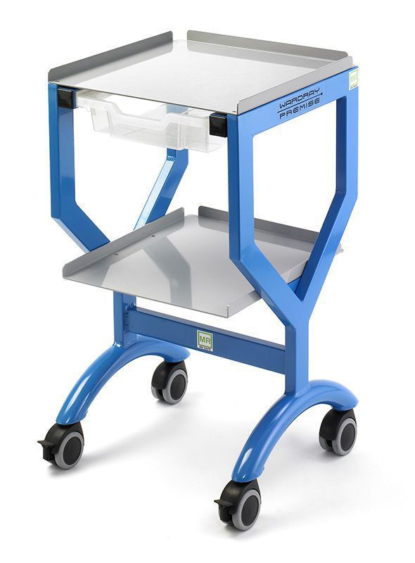 Treatment trolley / with drawer / non-magnetic / 2-tray MR2501 Wardray Premise