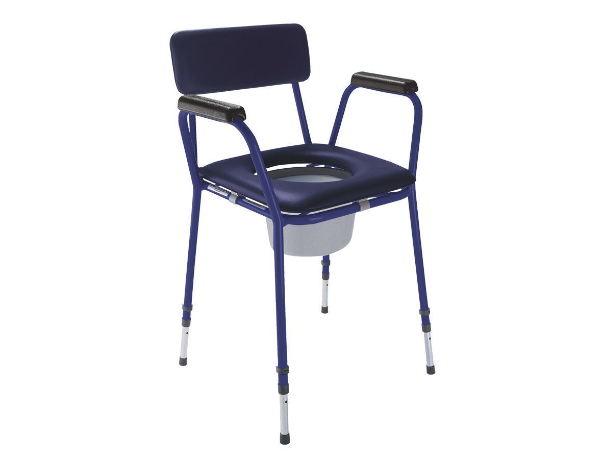 Commode chair / height-adjustable Max. 120 kg | TS-CARE Bischoff & Bischoff