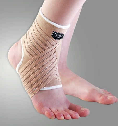 Ankle strap (orthopedic immobilization) / ankle sleeve / open heel DR-A009 Dr. Med