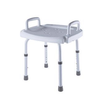 Height-adjustable shower stool / with armrests Max. 110 kg | DH-40 Bischoff & Bischoff