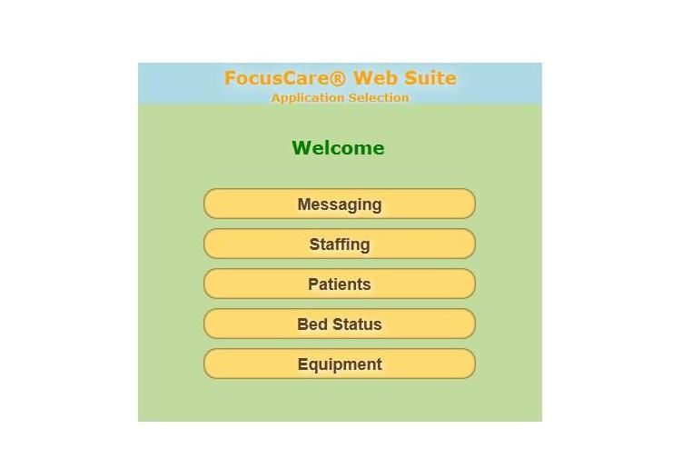 Alert system management web application / medical FocusCare® WestCall