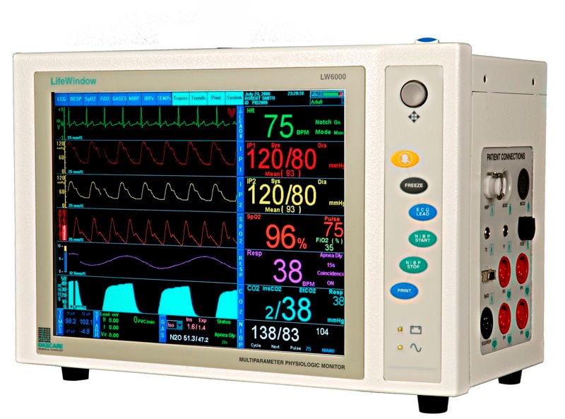 Compact multi-parameter monitor / veterinary LifeWindow™ 6000V Digicare Biomedical Technology