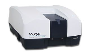 UV-visible absorption spectrometer / double-beam / with photon multiplier V-760 Jasco