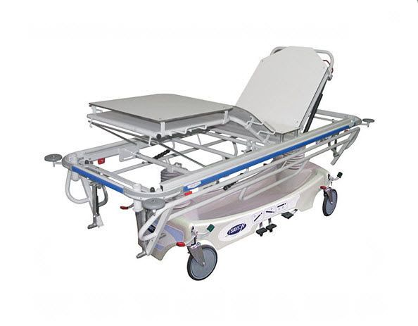 Trauma stretcher trolley / emergency / mechanical / 2-section Model ES 711X Savion Industries