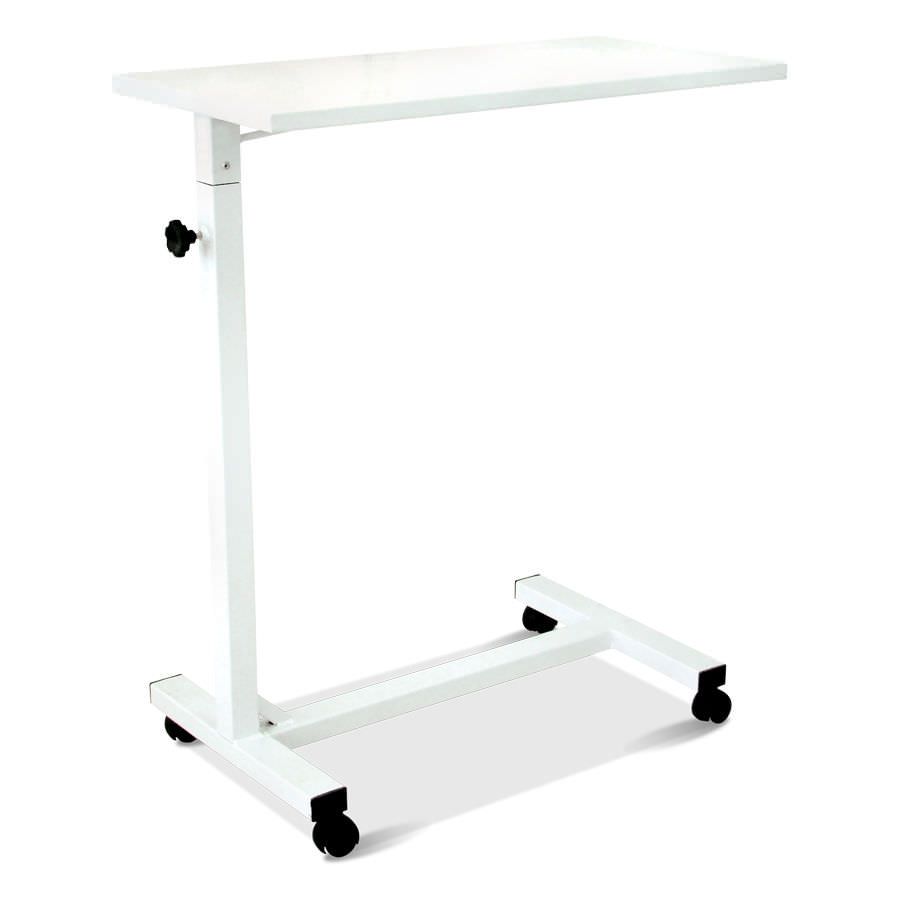 Height-adjustable overbed table / on casters HM 2028 Hospimetal Ind. Met. de Equip. Hospitalares