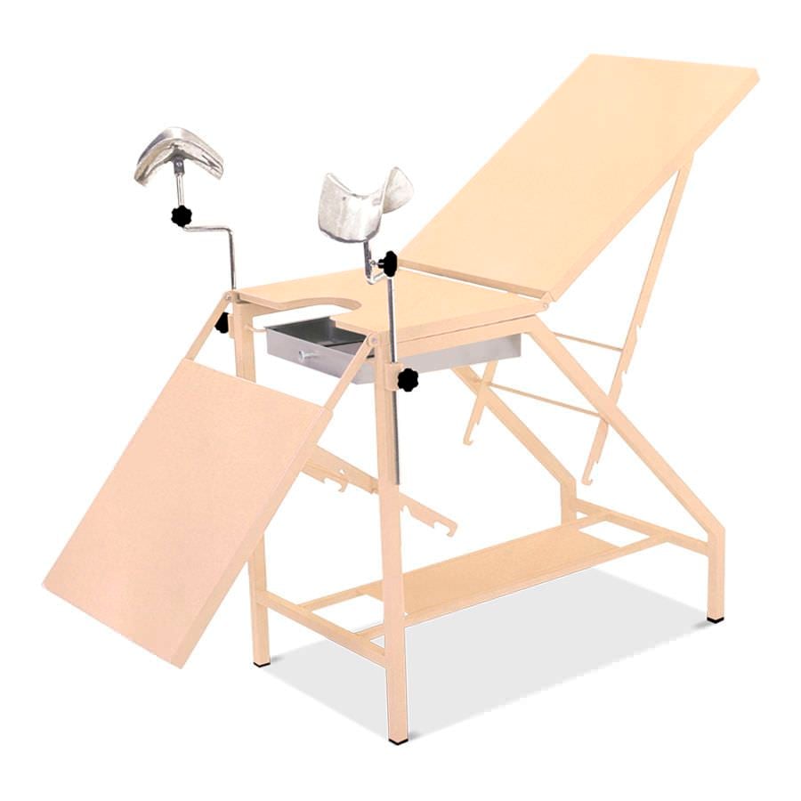 Gynecological examination table / fixed / 3-section HM 2020 Hospimetal Ind. Met. de Equip. Hospitalares