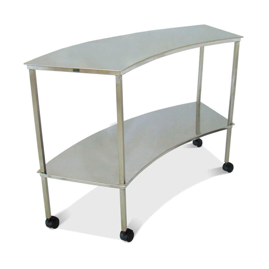 Instrument table / on casters / stainless steel / 1-tray HM 2050 B Hospimetal Ind. Met. de Equip. Hospitalares