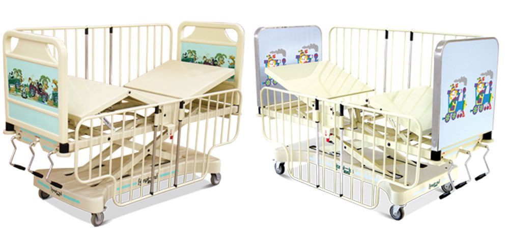 Mechanical bed / height-adjustable / 4 sections / pediatric HM 2001 N Hospimetal Ind. Met. de Equip. Hospitalares