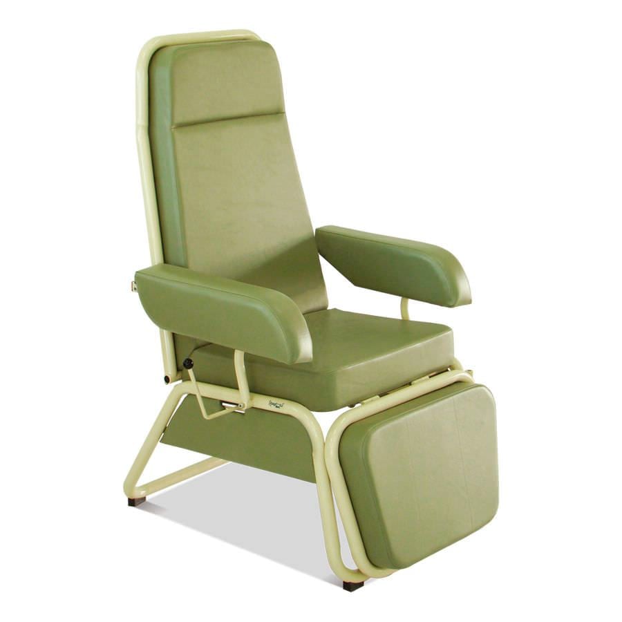 Reclining medical sleeper chair / manual HM 2056 B Hospimetal Ind. Met. de Equip. Hospitalares
