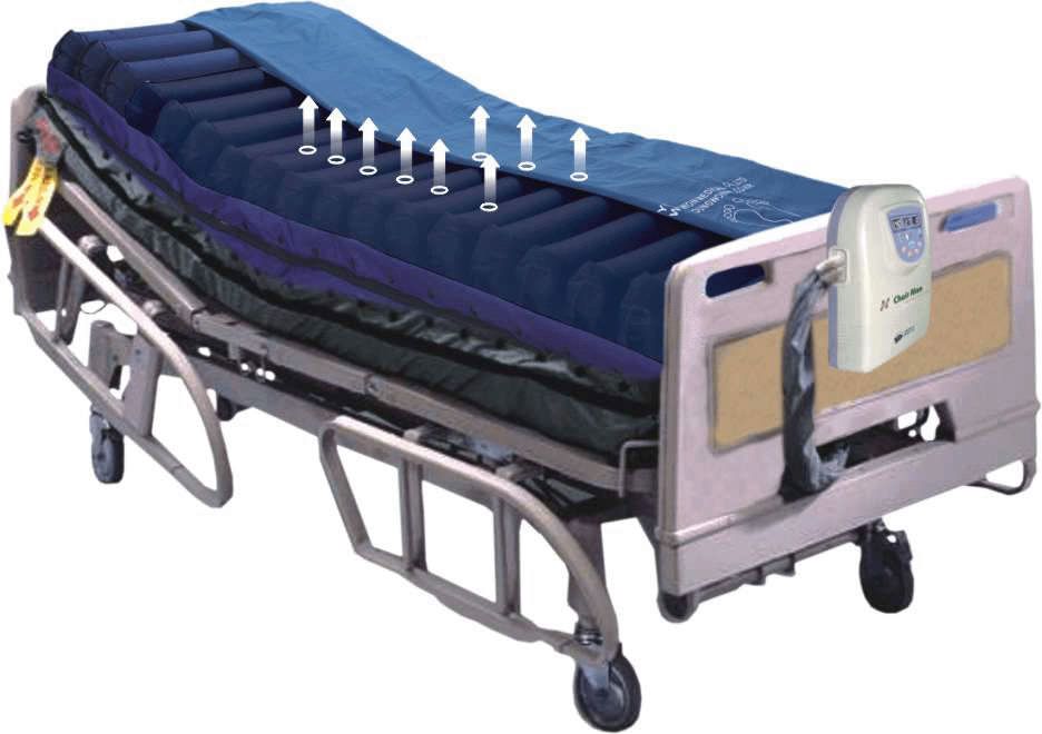 Anti-decubitus mattress / for hospital beds / dynamic air / tube AD-1400 Fabric Young Won Medical