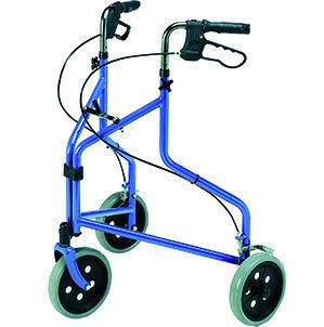 3-caster rollator / height-adjustable / folding max. 127 kg | 2340 Roma Medical Aids