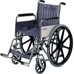 Passive wheelchair / folding / height-adjustable / with legrest max. 114 kg | 1410 Roma Medical Aids