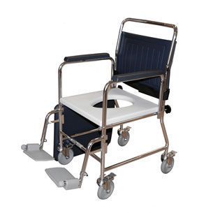 Commode chair / with backrest / with armrests / on casters max. 155 kg | 3175SB/FR/4BC Roma Medical Aids