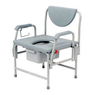 Commode chair / with backrest / with armrests / bariatric max. 318 kg | 3316 Roma Medical Aids