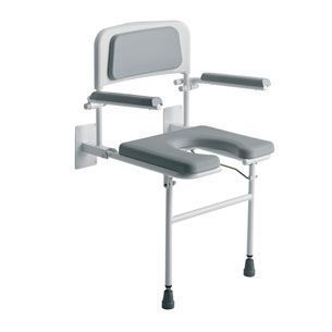 Shower seat / with armrests / with cutout seat / with backrest max. 160 kg | 4239G Roma Medical Aids