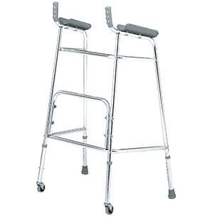 Height-adjustable walker / with 2 casters 160 kg | 2010 Roma Medical Aids