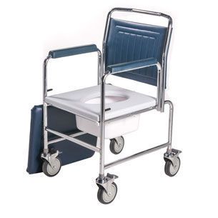 Commode chair / with backrest / on casters / with armrests max. 125 kg | 3190A/4BC Roma Medical Aids