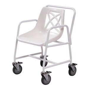 Shower chair / commode / on casters / with armrests max. 140 kg | 4550/4BC Roma Medical Aids