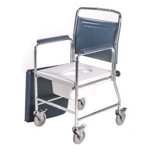 Commode chair / with backrest / with armrests / on casters max. 155 kg | 3175/4BC Roma Medical Aids