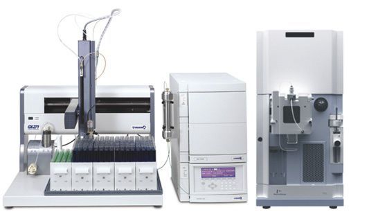 Fluid chromatography system / coupled to a mass spectrometer Gilson