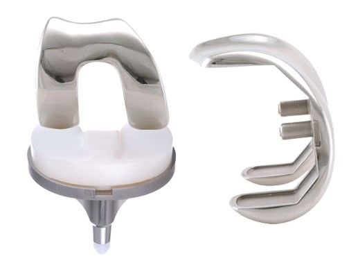 Three-compartment knee prosthesis / fixed-bearing / traditional / cementless EUROP STANDARD EUROS