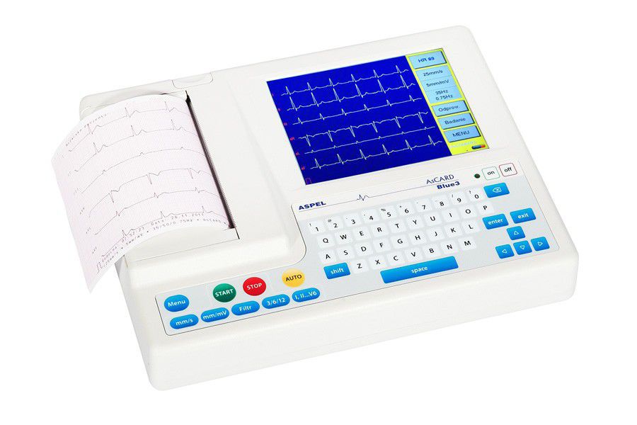 Digital electrocardiograph / wireless / 12-channel AsCARD Blue3 ASPEL