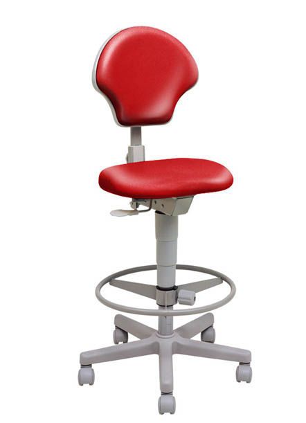 Dental stool / on casters / height-adjustable / with backrest Syncrus Top Gnatus
