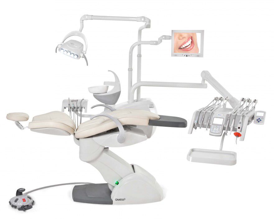 Dental treatment unit with electro-mechanical chair Gnatus G8 Full H Gnatus