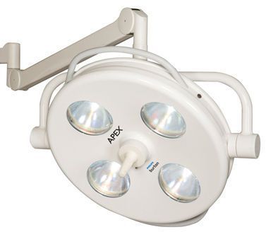 Halogen surgical light / ceiling-mounted / 1-arm 120 000 lux @ 1 m | APEX Burton Medical