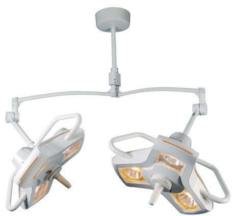 Halogen surgical light / ceiling-mounted / 2-arm AIM-100® Burton Medical