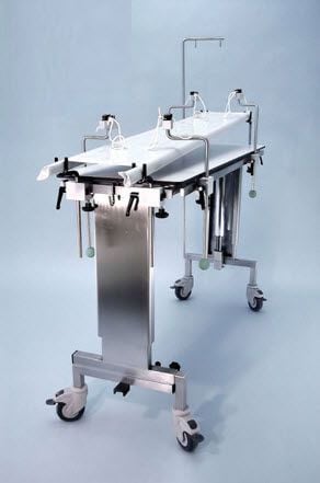 Veterinary operating table / mechanical / on casters 101 000 06 Hedo Medizintechnik