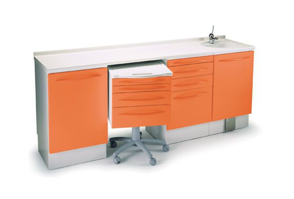 Veterinary clinic worktop / with sink / with drawer COMP04 Lory Progetti Veterinari