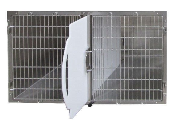 Stainless steel veterinary cage / 2-unit GA14 Lory Progetti Veterinari