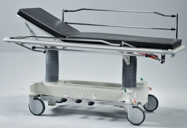 Transport stretcher trolley / height-adjustable / hydraulic / 2-section D-202625 Detaysan Madeni Esya