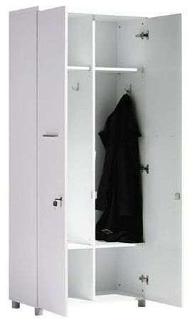 Medical cabinet / patient room / with clothes rack / 2-door D-6301 Detaysan Madeni Esya