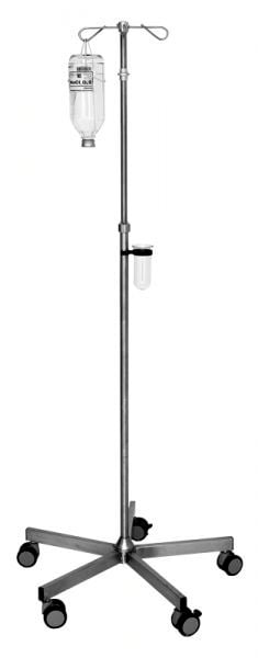 2-hook IV pole / telescopic / on casters "Premium" mth medical GmbH & Co. KG
